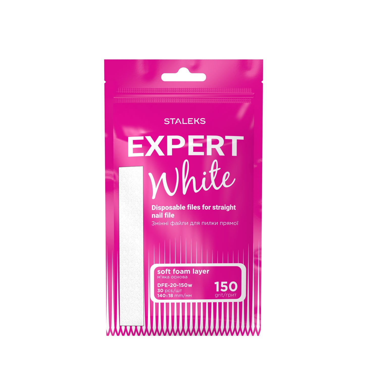 STALEKS EXPERT 20 Limas adhesivas para lima recta sobre base blanda, grano 150 (30 uds.)
