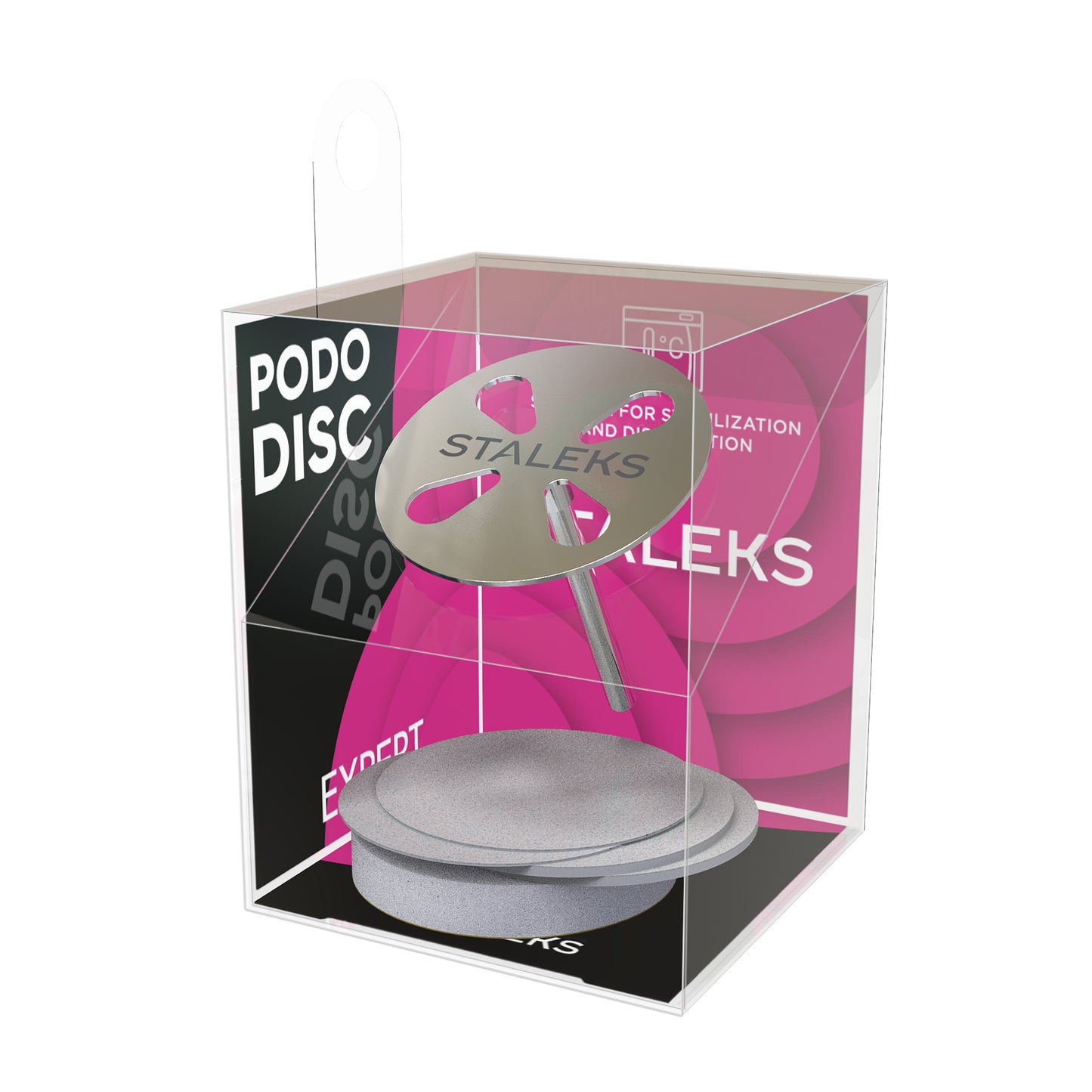 STALEKS EXPERT PODODISC L Disco de pedicura con limas reemplazables, grano 180, 25 mm (5 uds.)