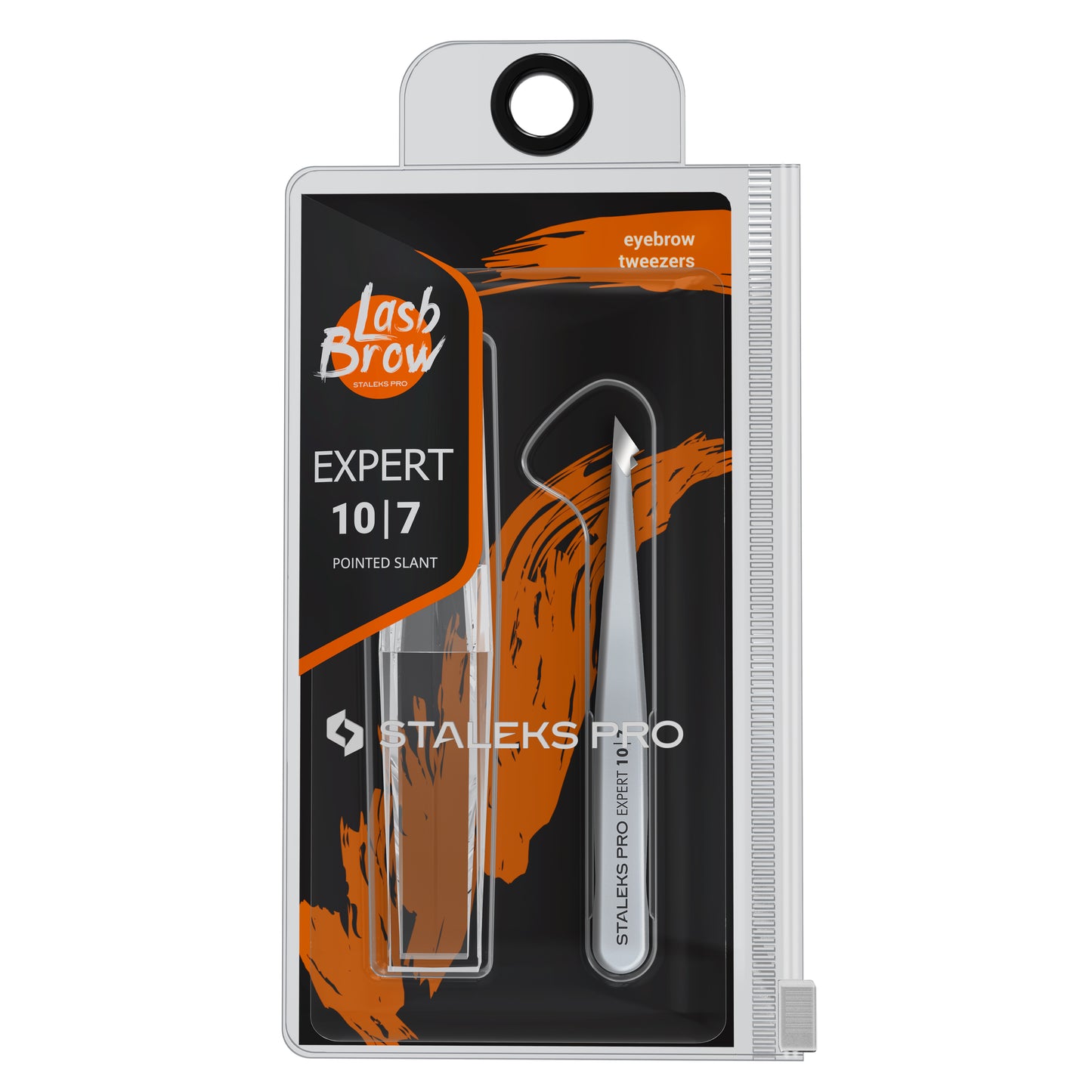 STALEKS EXPERT 10 TYPE 7 Pinzas profesionales para cejas biseladas y puntiagudas