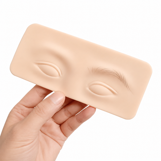 Piel de practica ojos y cejas
