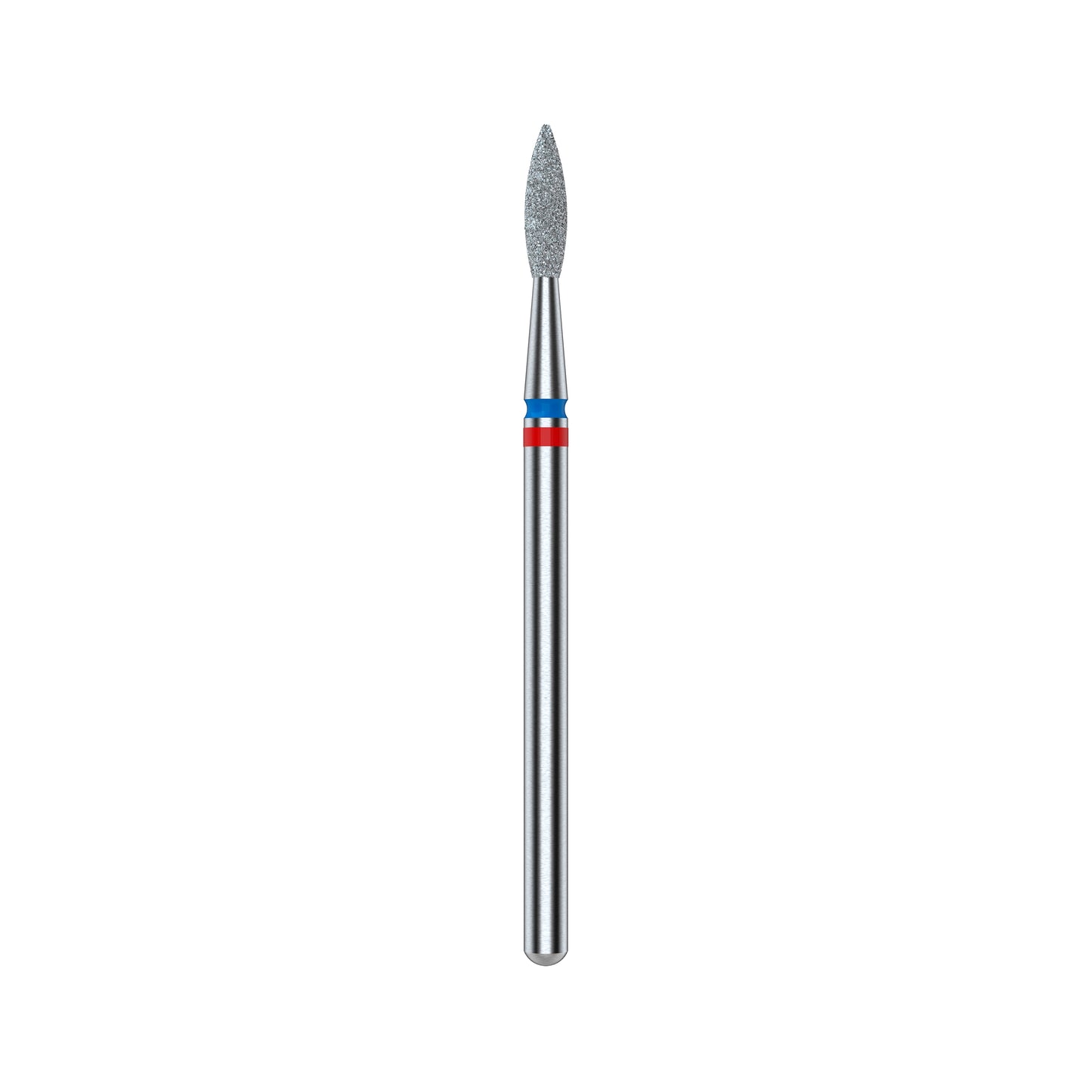 STALEKS EXPERT Fresa diamantada DUO «Llama» rojo-azul, diámetro 2,1 mm, parte de trabajo 8 mm