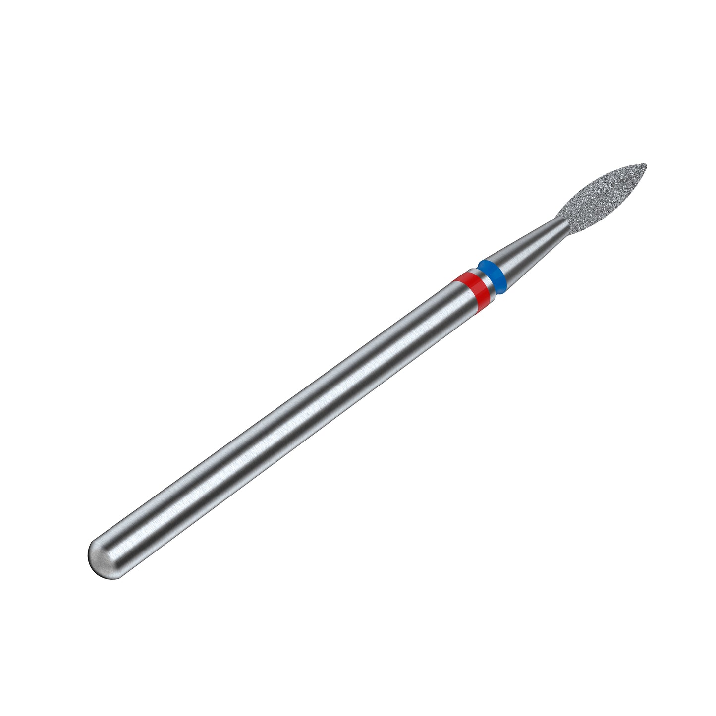 STALEKS EXPERT Fresa diamantada DUO «Llama» rojo-azul, diámetro 2,1 mm, parte de trabajo 8 mm