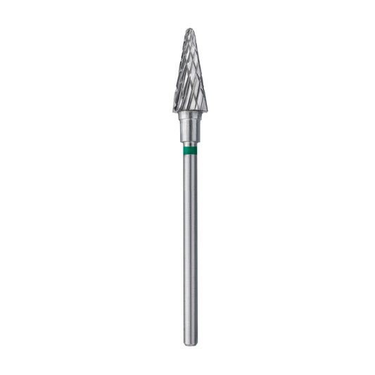 STALEKS EXPERT Fresa de metal duro «Cono» verde, diámetro 6 mm, parte de trabajo 14 mm