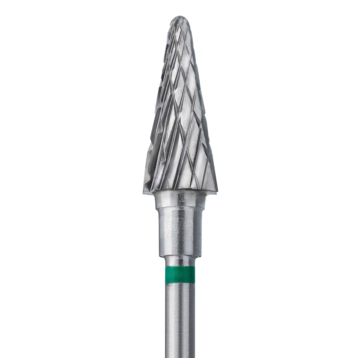 STALEKS EXPERT Fresa de metal duro «Cono» verde, diámetro 6 mm, parte de trabajo 14 mm