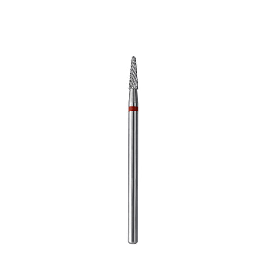 STALEKS EXPERT Fresa de metal duro «Cono» roja, diámetro 2,3 mm, parte de trabajo 8 mm