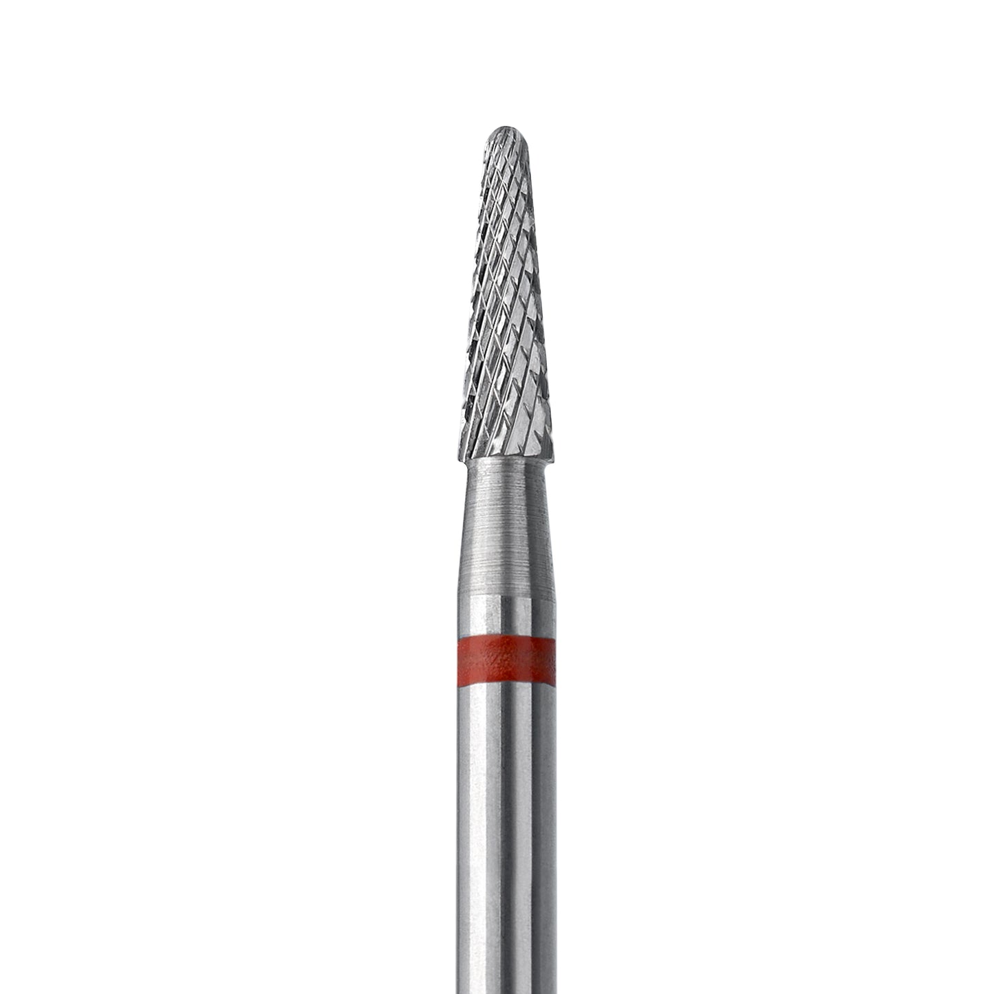 STALEKS EXPERT Fresa de metal duro «Cono» roja, diámetro 2,3 mm, parte de trabajo 8 mm