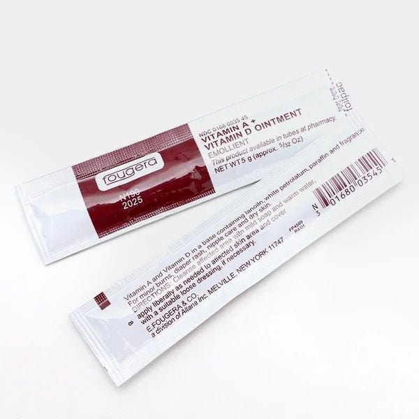 Crema con vitaminas A y D cuidado micropigmentacion en monodosis de 5g 100ud