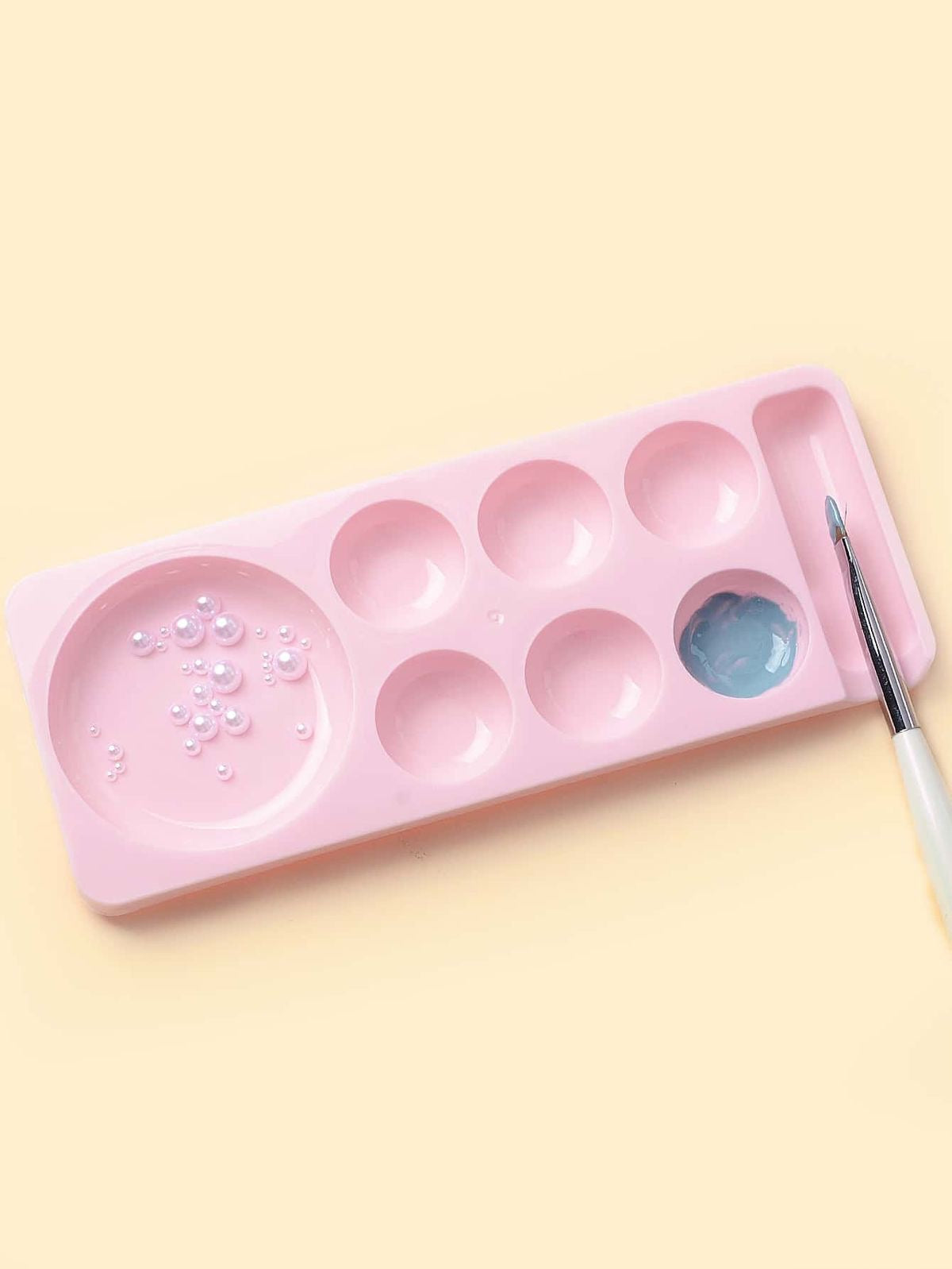 Paleta de plastico para mezclas de colores