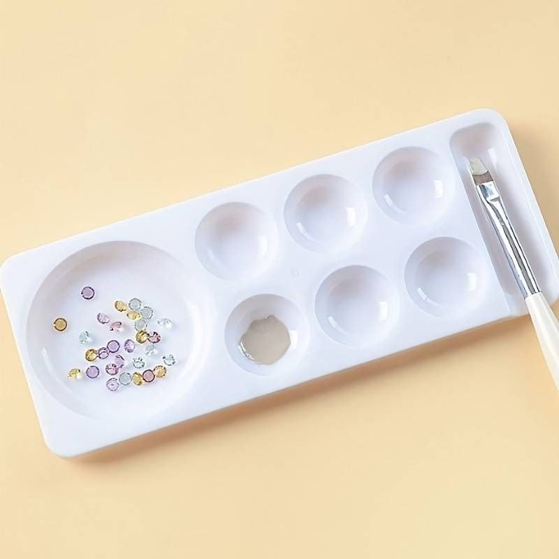 Paleta de plastico para mezclas de colores