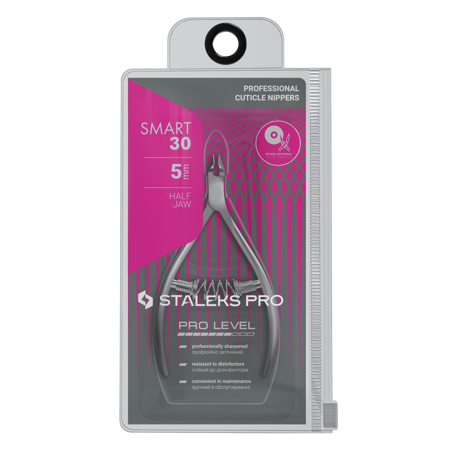 STALEKS SMART 30 Alicates profesionales para la piel, 5 mm