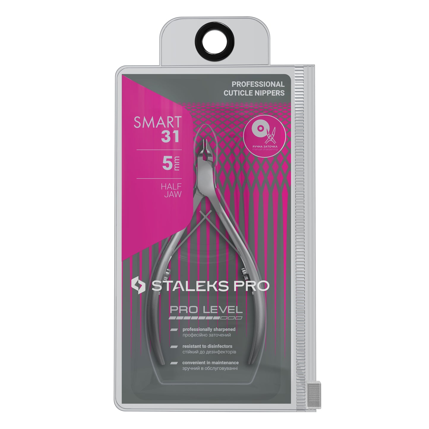 STALEKS SMART 31 Alicates profesionales para la piel, 5 mm