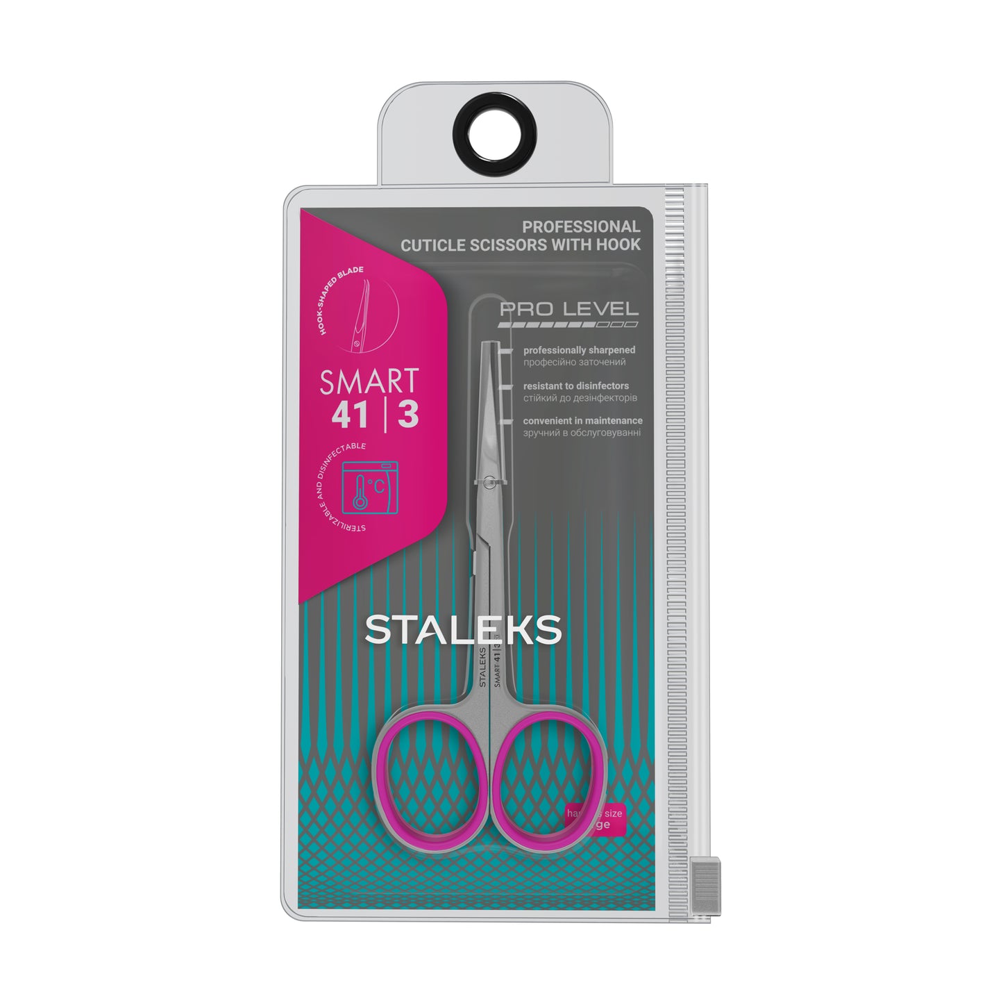 STALEKS SMART 41 TYPE 3 Tijeras profesionales para cutículas con gancho